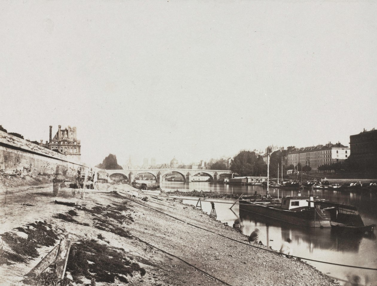 Utsikt från Pont de la Concorde, 1852. av Charles Henri Plaut