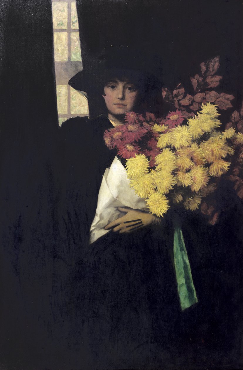 Krysantemum, ca 1900 av Charles Henry Malcolm Kerr