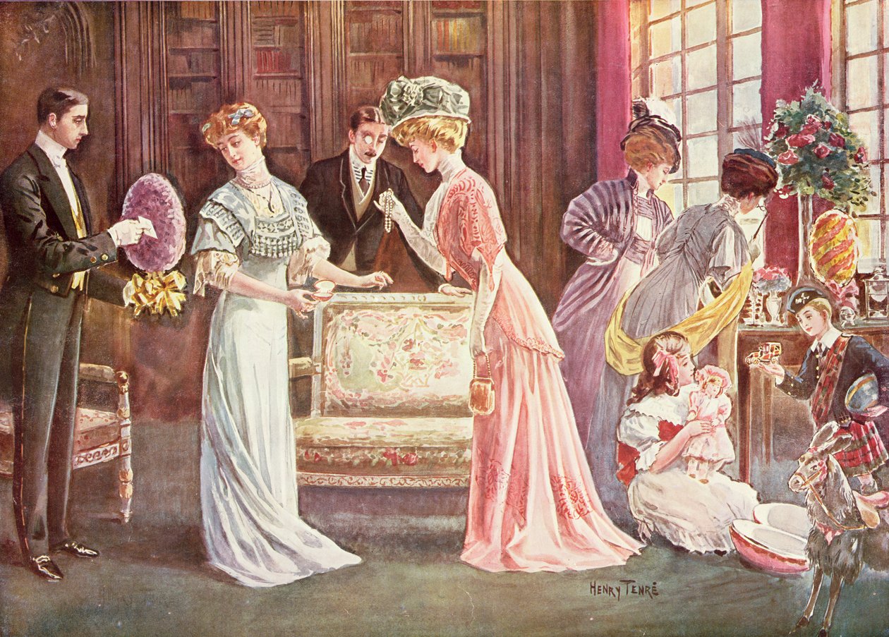 Påskägg i stan, 1908 av Charles Henry Tenre