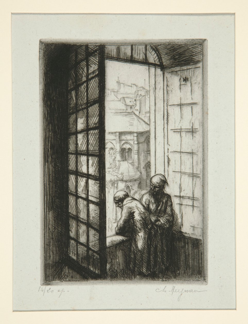Ett fönster i det gamla Hôtel-Dieu av Charles Heyman