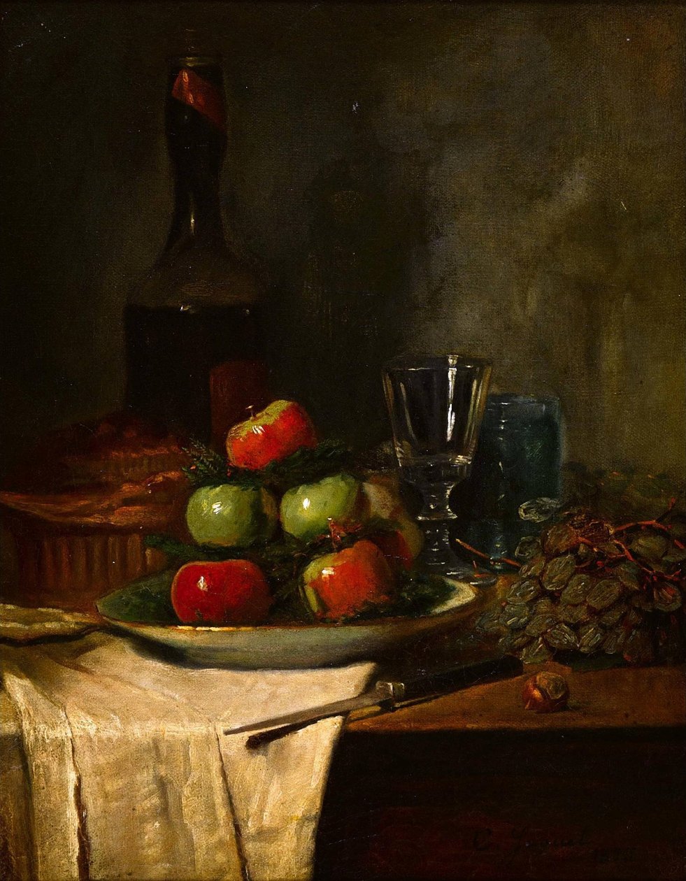 Bord stilleben av Charles Hoguet