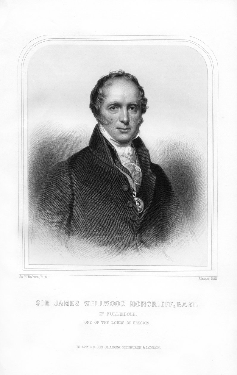 Sir James Wellwood Moncrieff, framstående skotsk domare, 1870. av Charles Holl