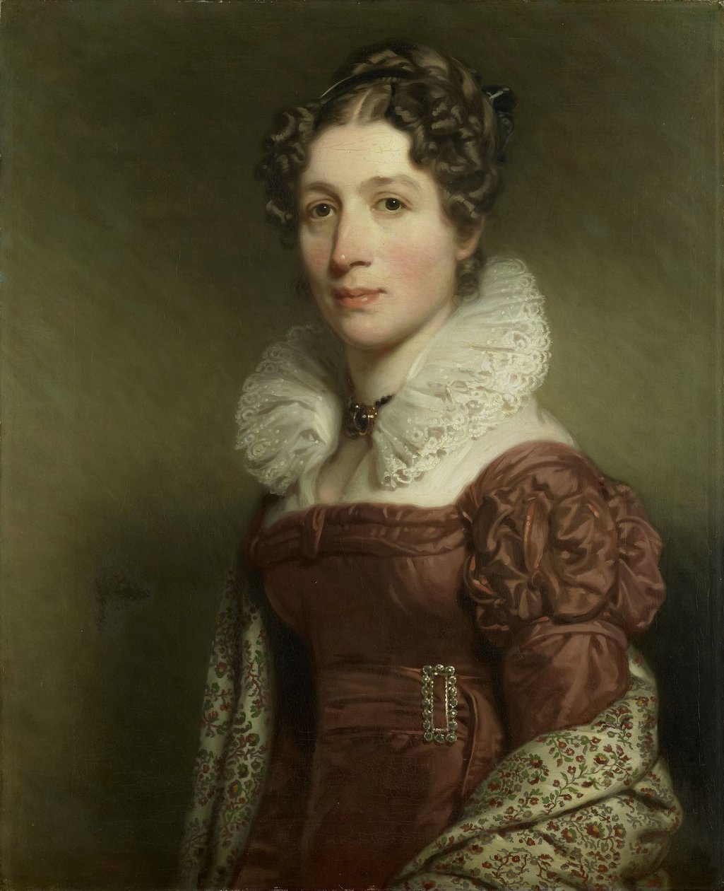 Jacoba Vetter (1796-1830), hustru till Pieter Meijer Warnars, bokhandlare i Amsterdam av Charles Howard Hodges