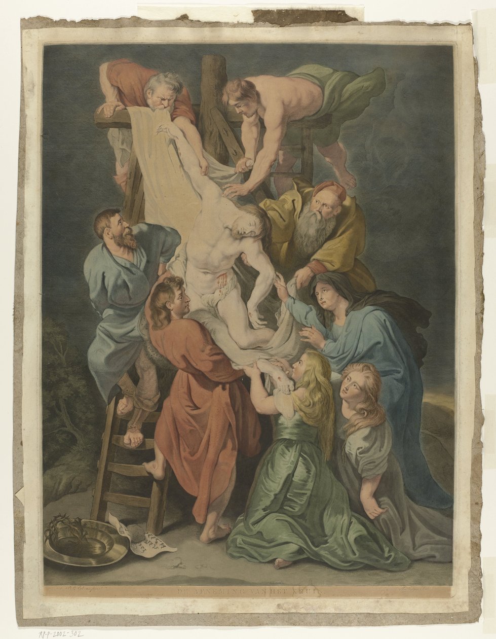 Nedstigning från korset Nedstigningen från korset (titel på objekt) av Charles Howard Hodges