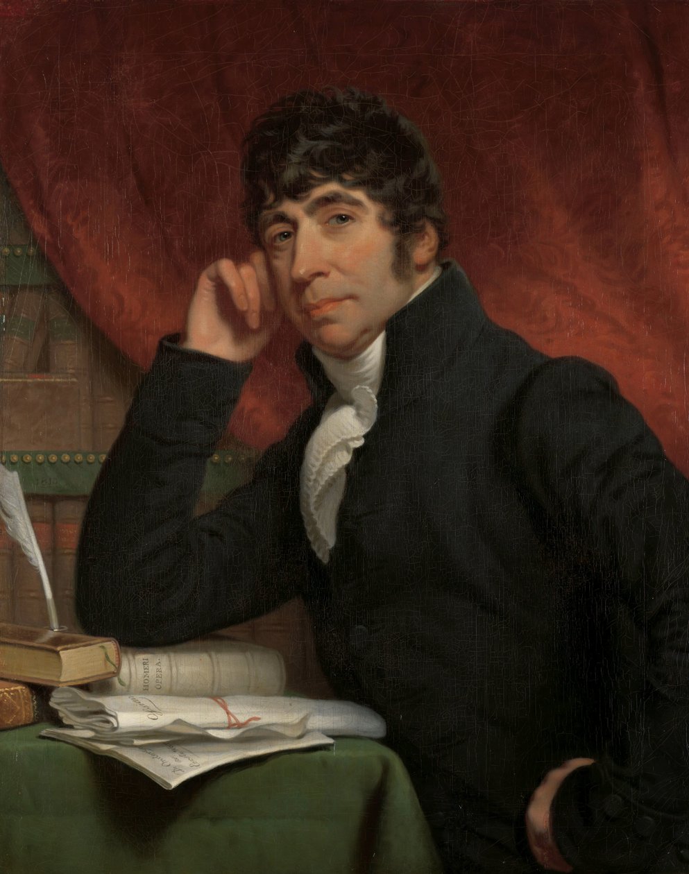 Porträtt av Willem Bilderdijk Willem Bilderdijk (1759-1831), poet och historiker av Charles Howard Hodges