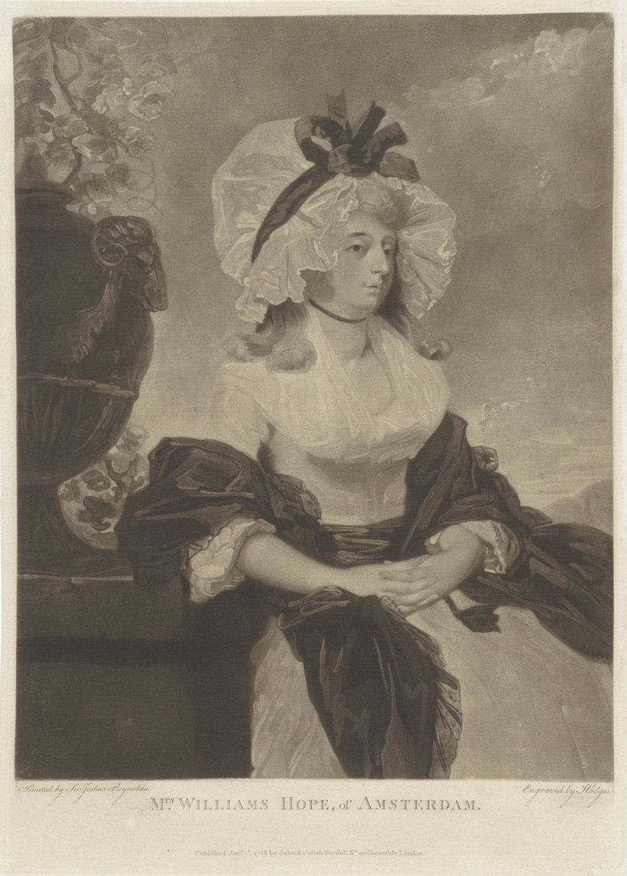Porträtt av Anne Goddard-Williams Hope av Charles Howard Hodges