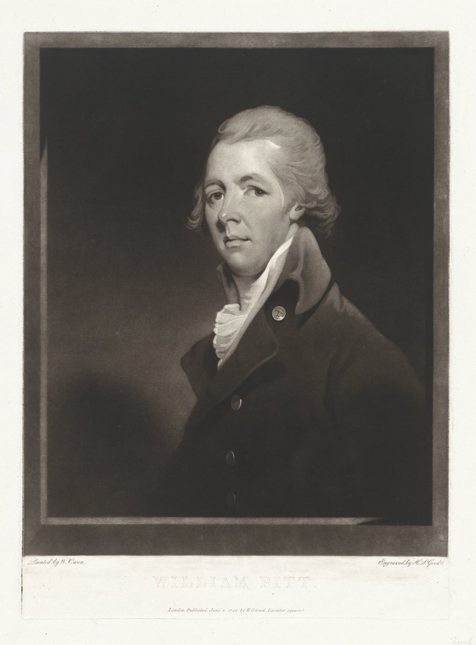 Porträtt av statsmannen William Pitt av Charles Howard Hodges