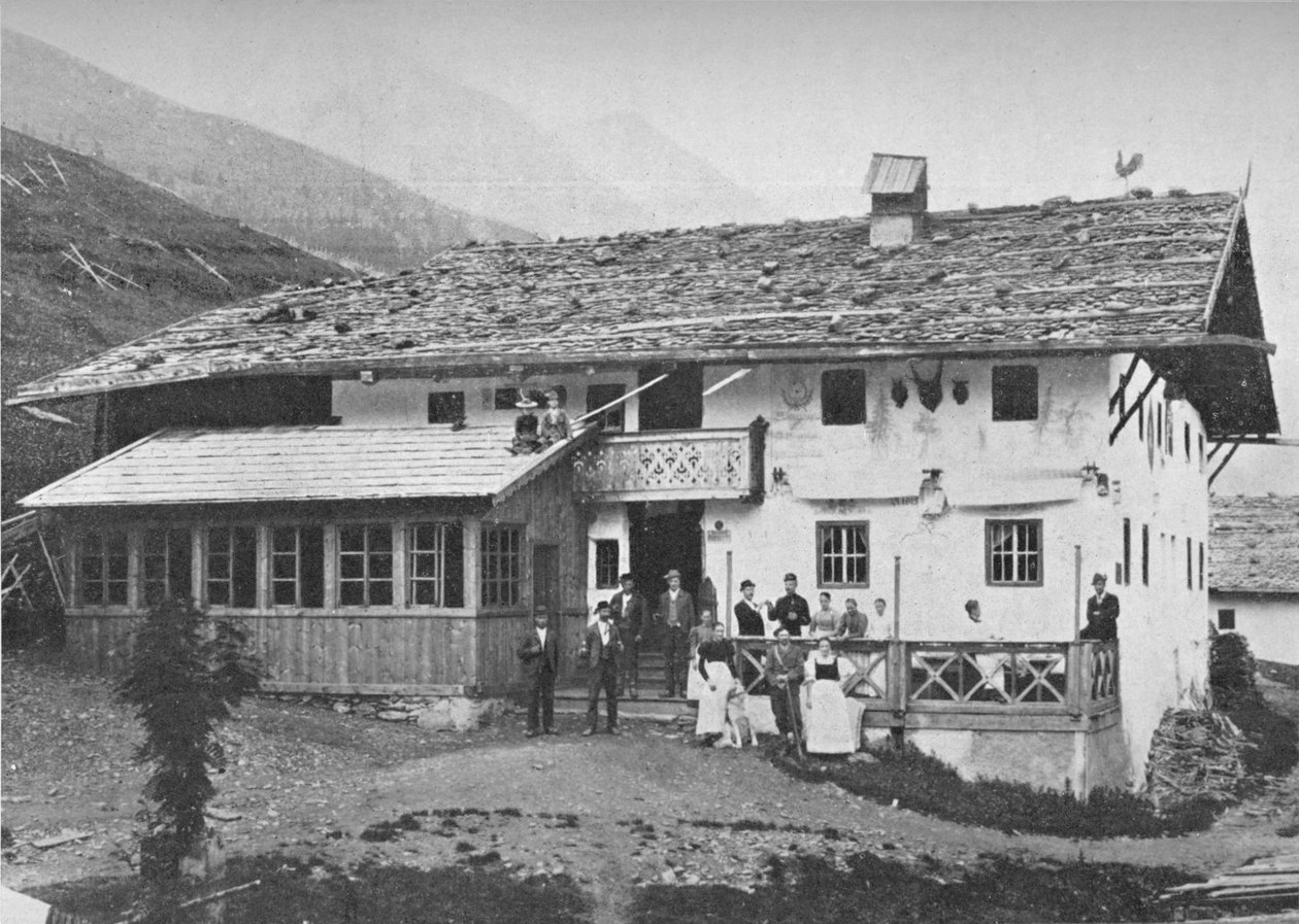 Mountain Chalet, Tyrolen, c1913 av Charles J. S. Makin
