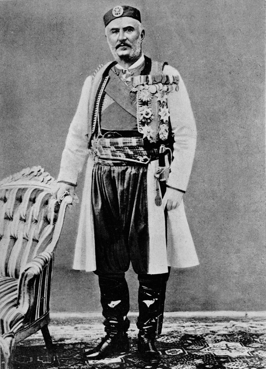 Nicholas I., kung av Montenegro, c1913 av Charles J. S. Makin