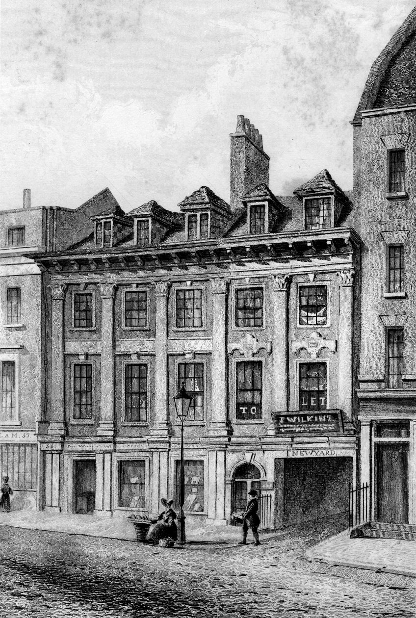 John Hooles bostad, Great Queen Street, Lincolns Inn Fields, London, 1840 av Charles J. Smith