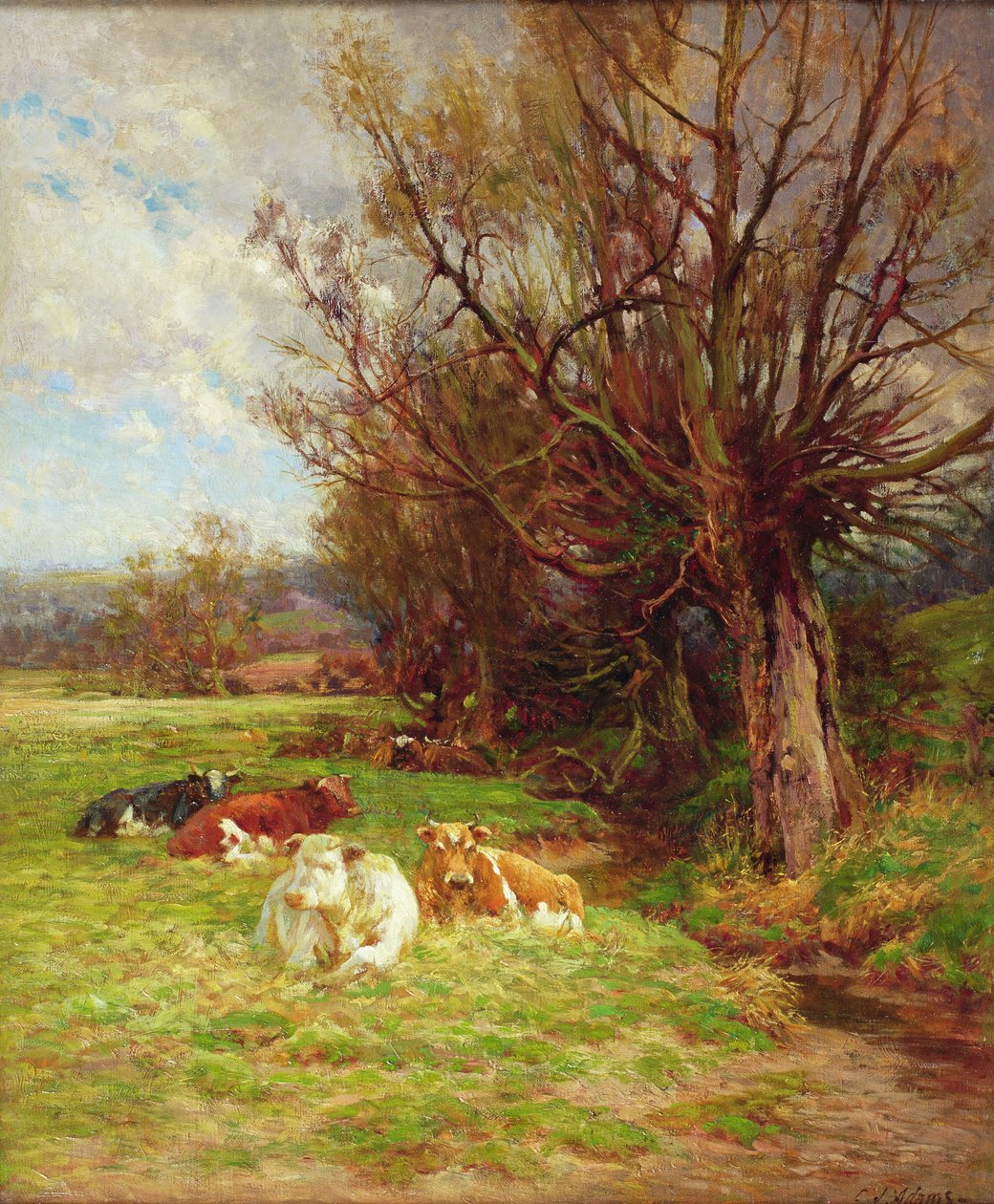 Betande boskap av Charles James Adams