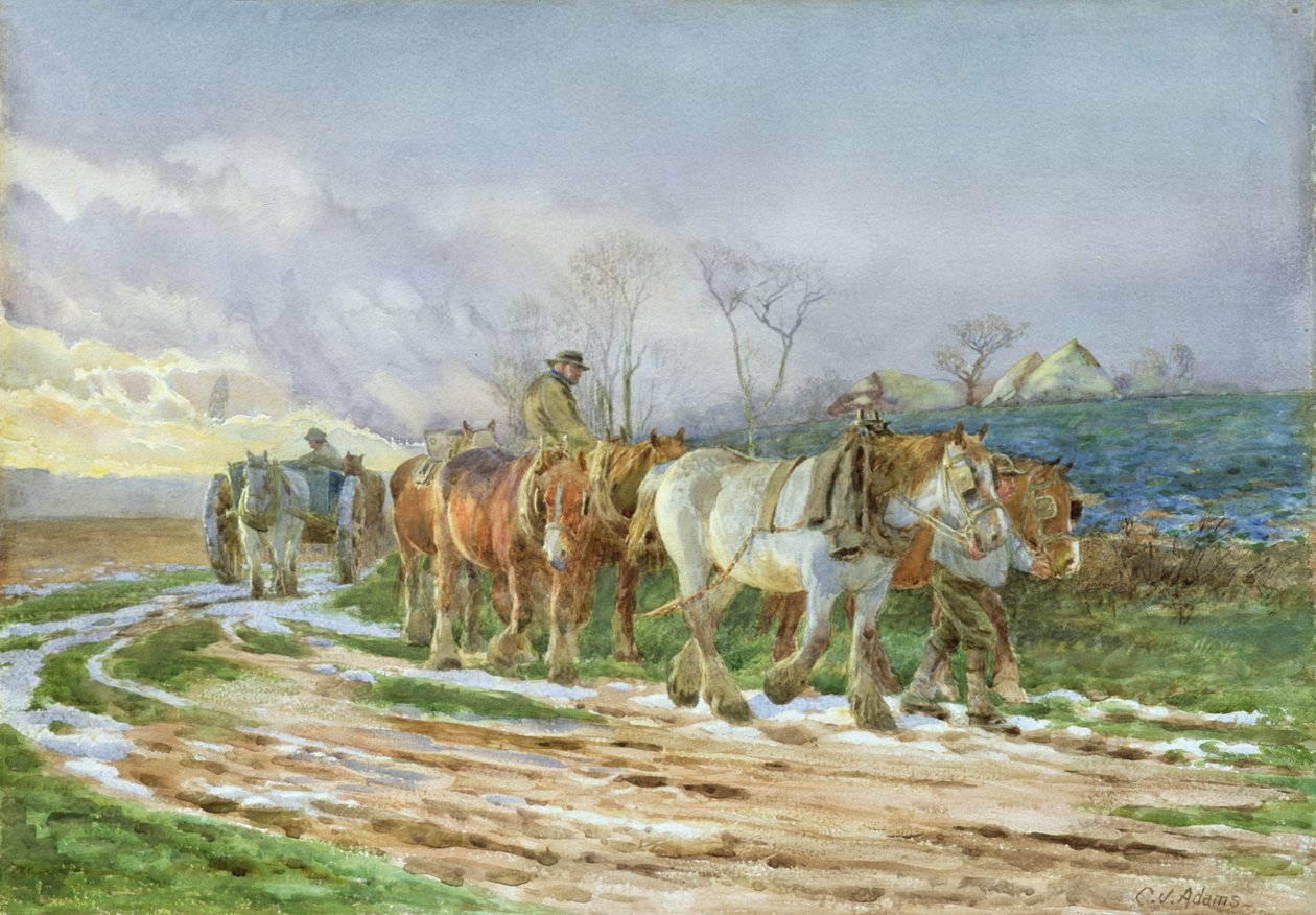 Hemresa på väg av Charles James Adams