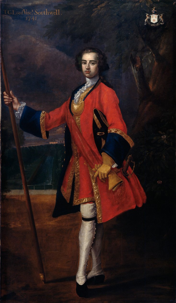 Löjtnant Thomas George Southwell, Coldstream Guards, 1739 av Charles Jervas