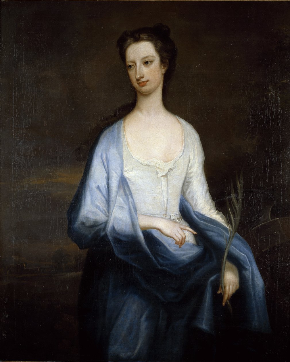 Porträtt av Catherine Hoskins, hertiginna av Devonshire, ca 1718 (olja på duk) av Charles Jervas