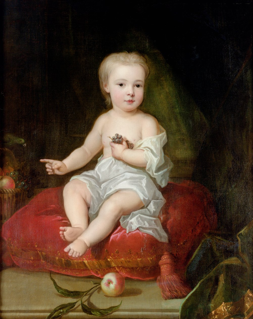 Porträtt av Holles St. John (1710-38), yngste son till Henry, 1:e Viscount St. John, som barn, ca 1711 av Charles Jervas