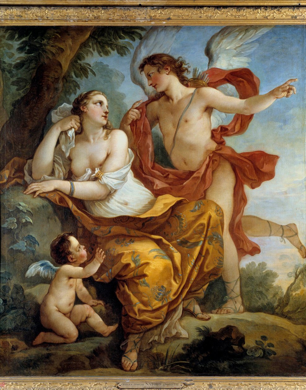 Calypso lyssna på råd från Love Painting av Charles Joseph Natoire (Charles-Joseph Natoire av Charles Joseph Natoire