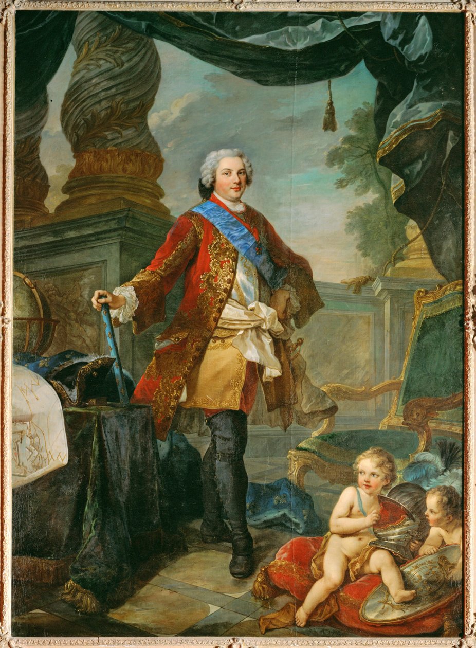 Ludvig av Frankrike, Dauphin, son till Ludvig XV ... (målning på duk) av Charles Joseph Natoire