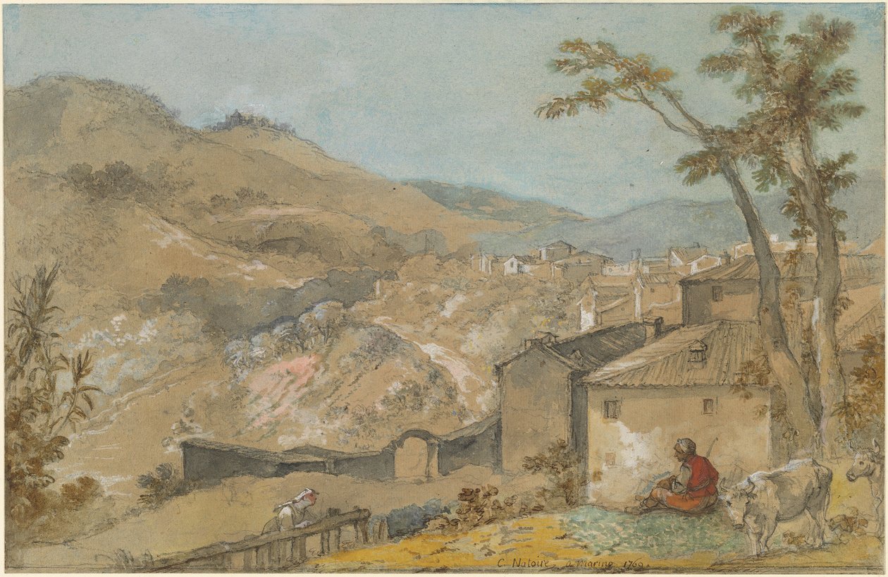 Marino och Alban Hills av Charles Joseph Natoire