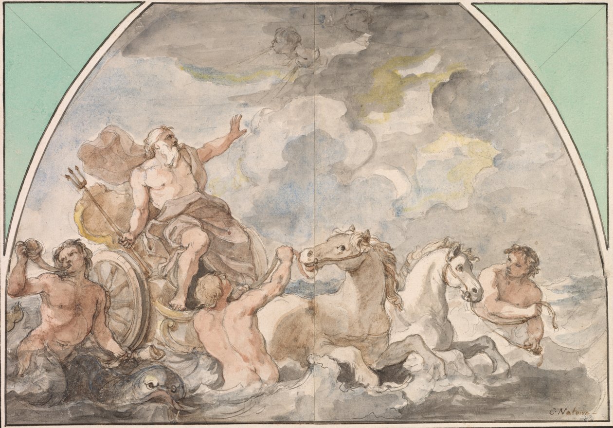 Neptunus triumf, 1766 eller senare. av Charles Joseph Natoire