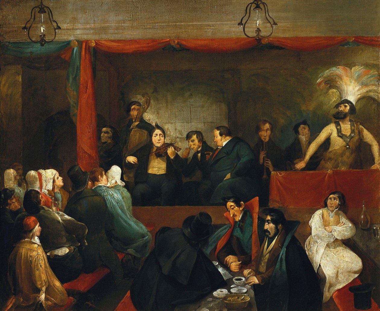 Cafe des Aveugles på Kungliga slottet av Charles Joseph Travies de Villiers