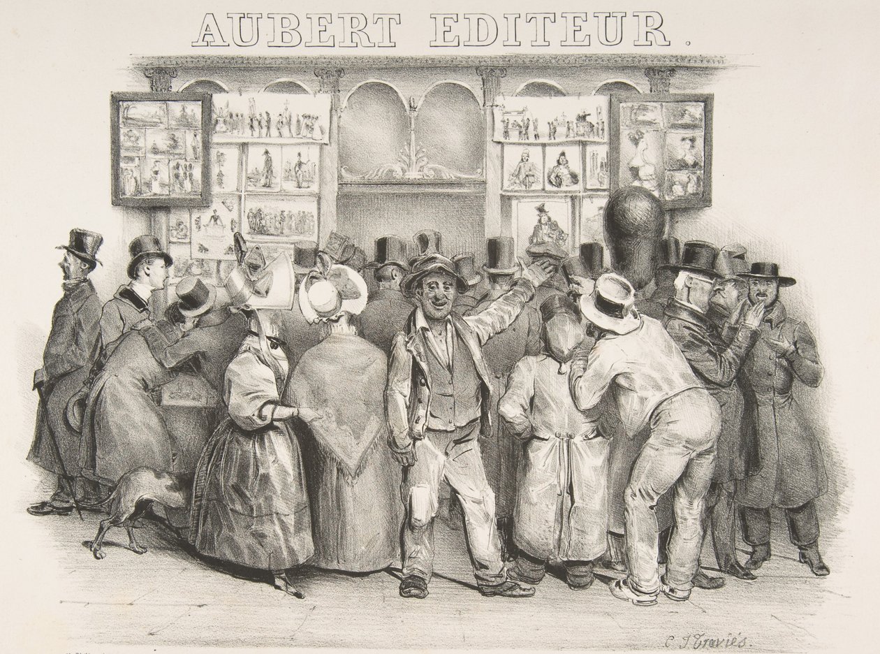 Utgivaren Aubert Du måste erkänna att regeringen har ett komiskt utseende, 1831 av Charles Joseph Traviès de Villers