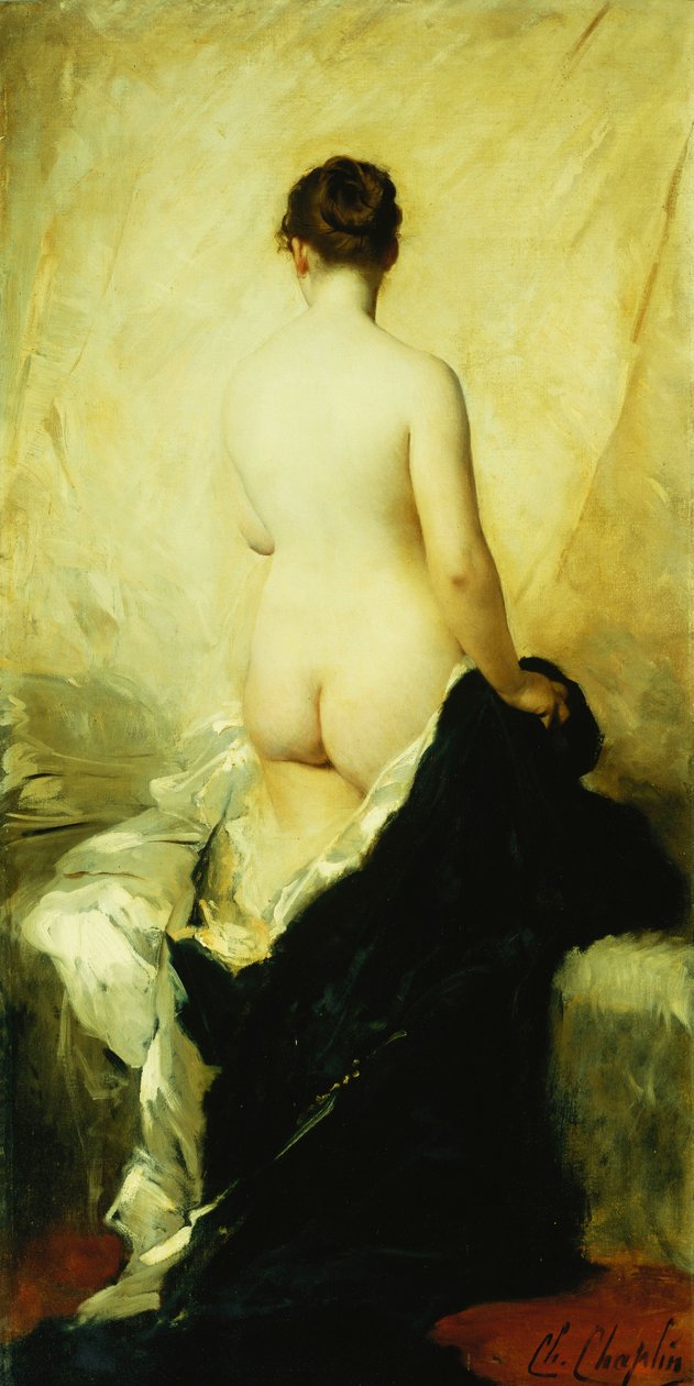 En delvis draperad naken, av Charles Joshua Chaplin