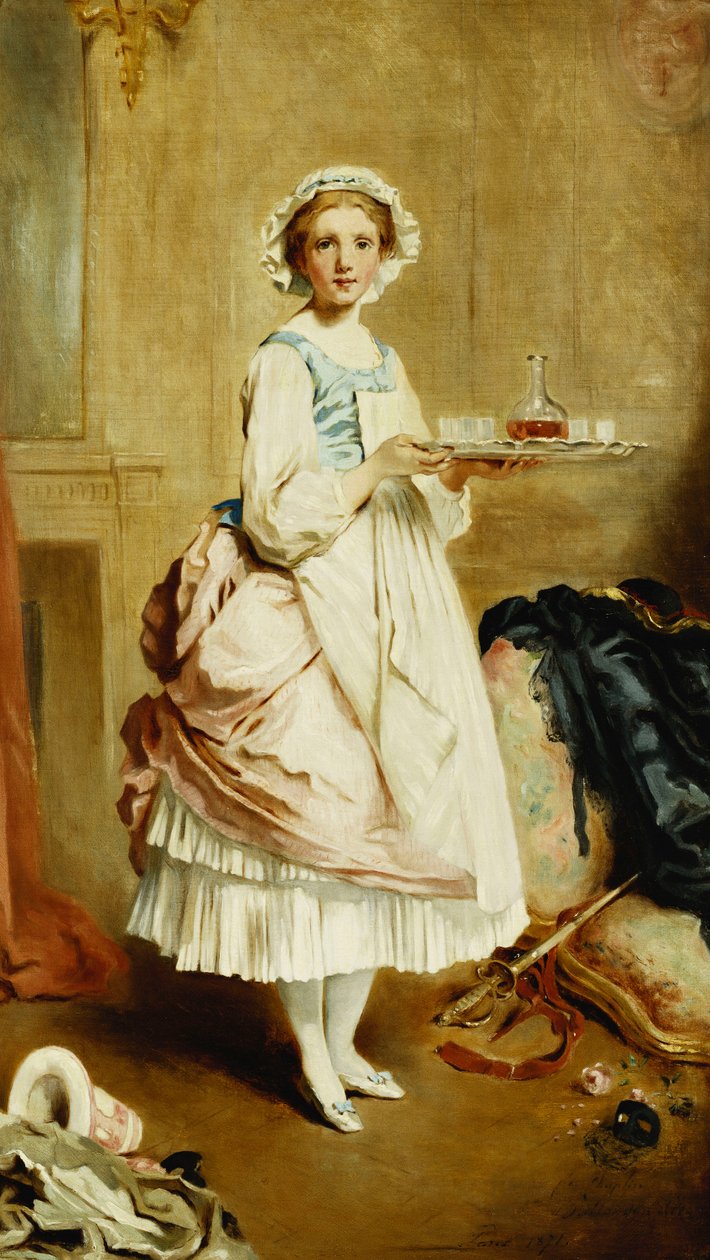 Efter maskeradbalen, 1871 av Charles Joshua Chaplin