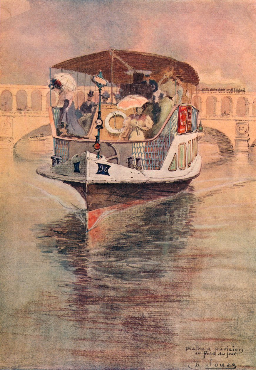 Bateau-Parisien vid Point du Jour, 1915 av Charles Jouas