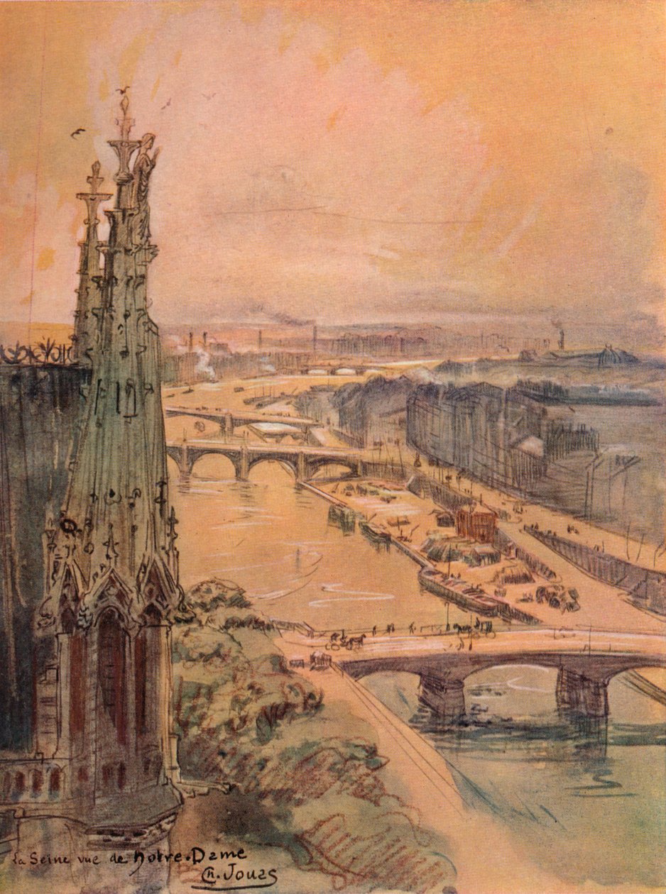 Seinen sett från Notre Dame, 1915 av Charles Jouas