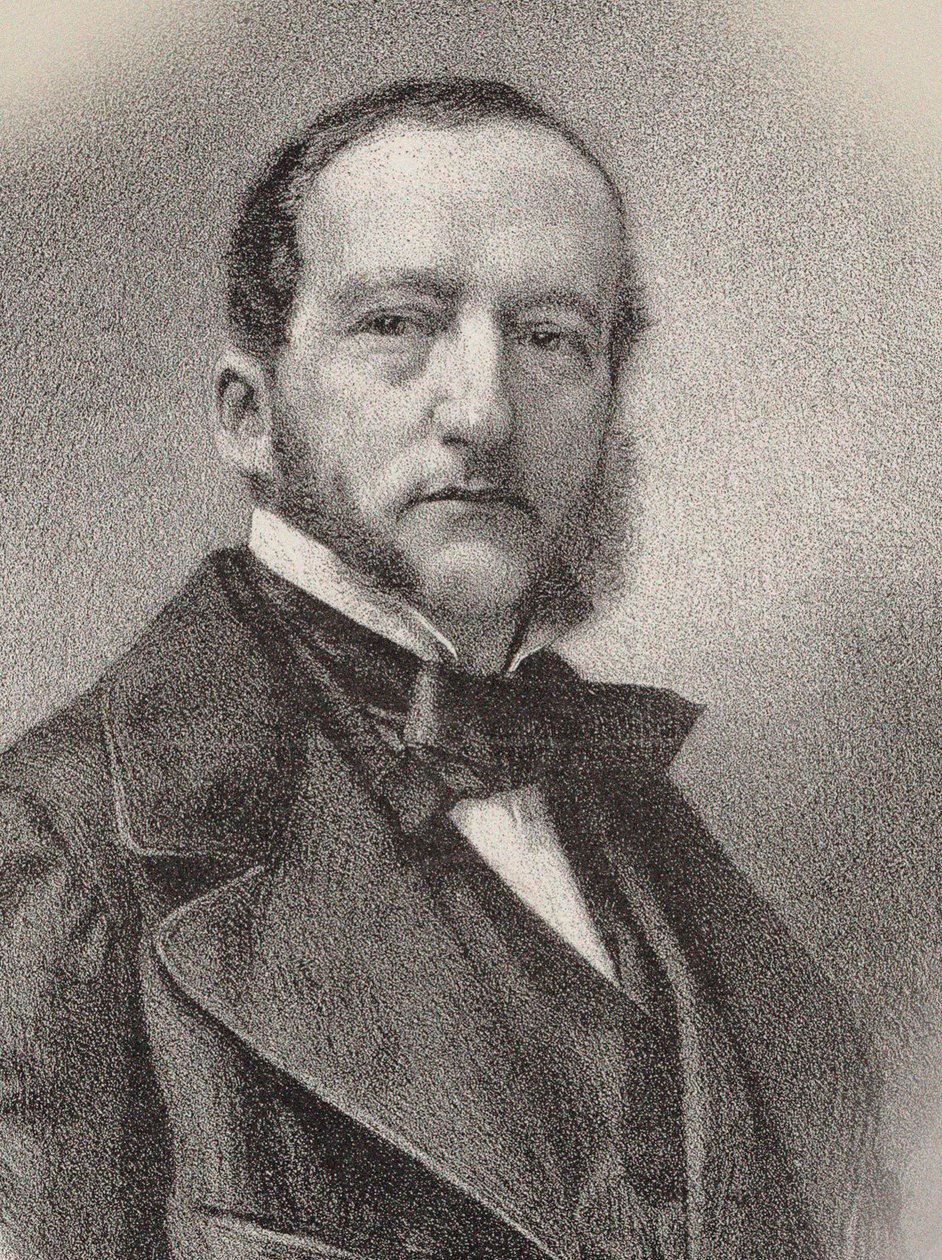 Porträtt av pianisten och kompositören Sigismund Thalberg 1812-1871, 1862. av Charles Kreutzberger