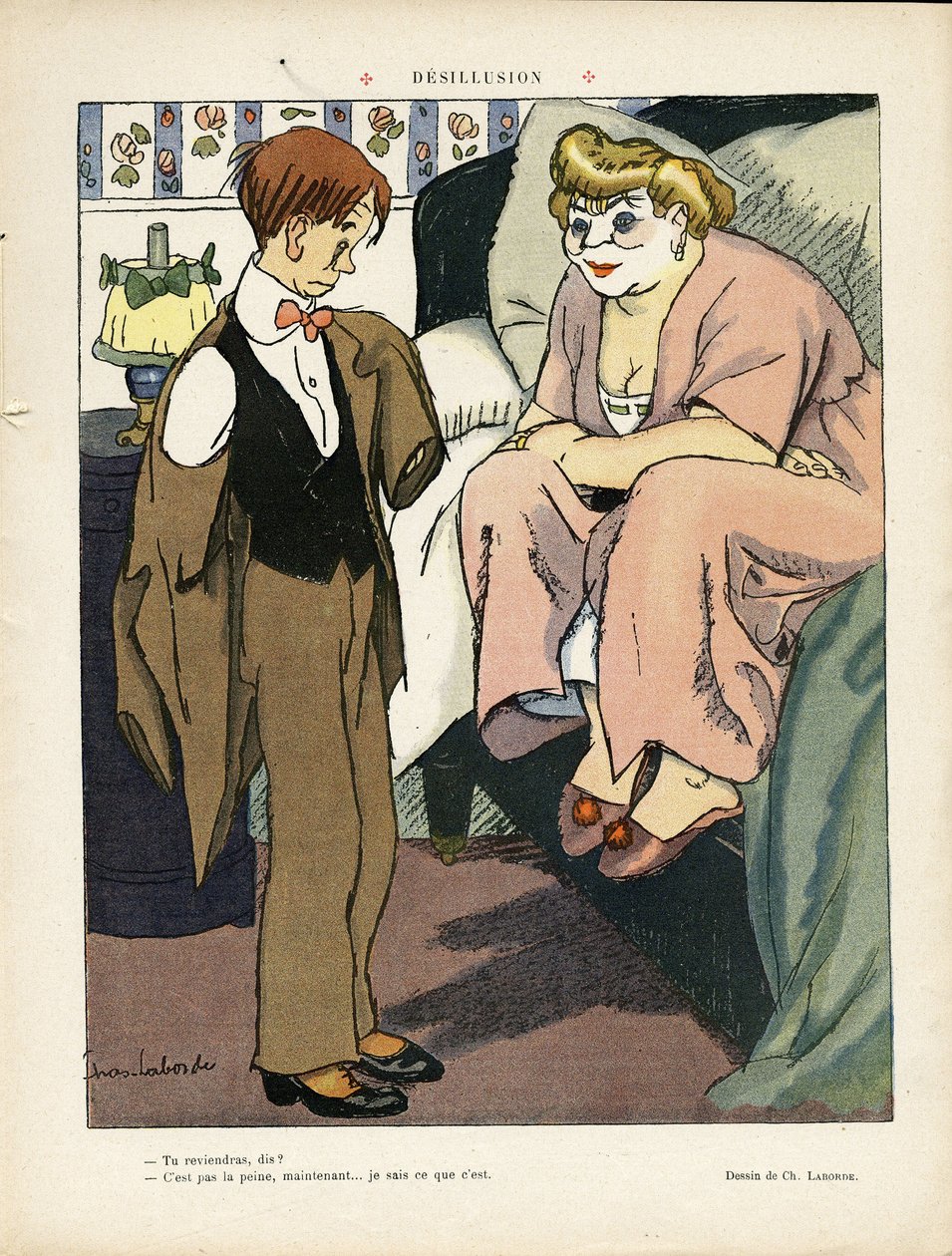 Illustration av Chas-Laborde (1886-1941) i Le Lire, 30/11/12 - Desillusion - Prostitution av Charles Laborde