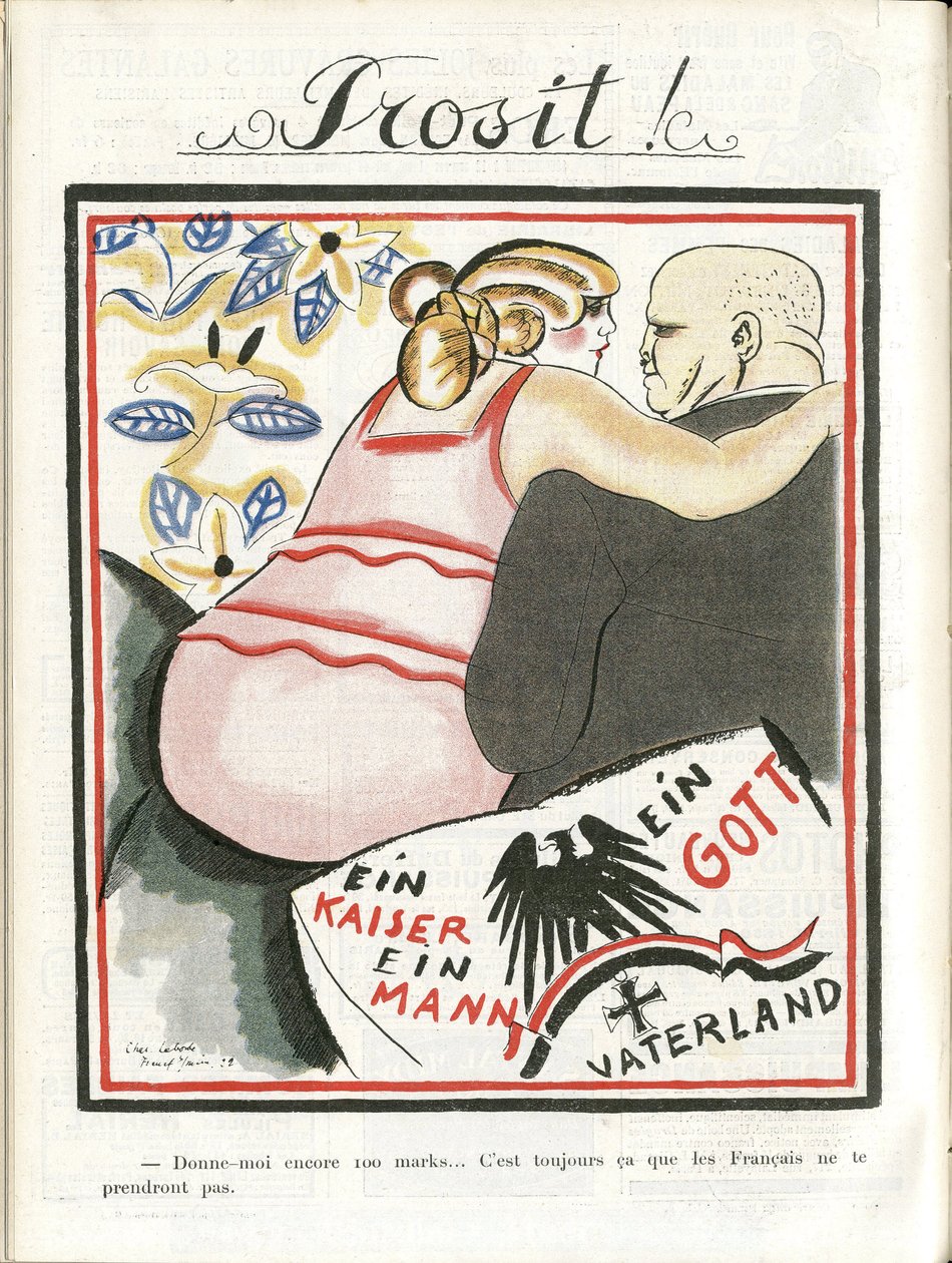 Illustration av Chas-Laborde (1886-1941) i Le Rire av Charles Laborde