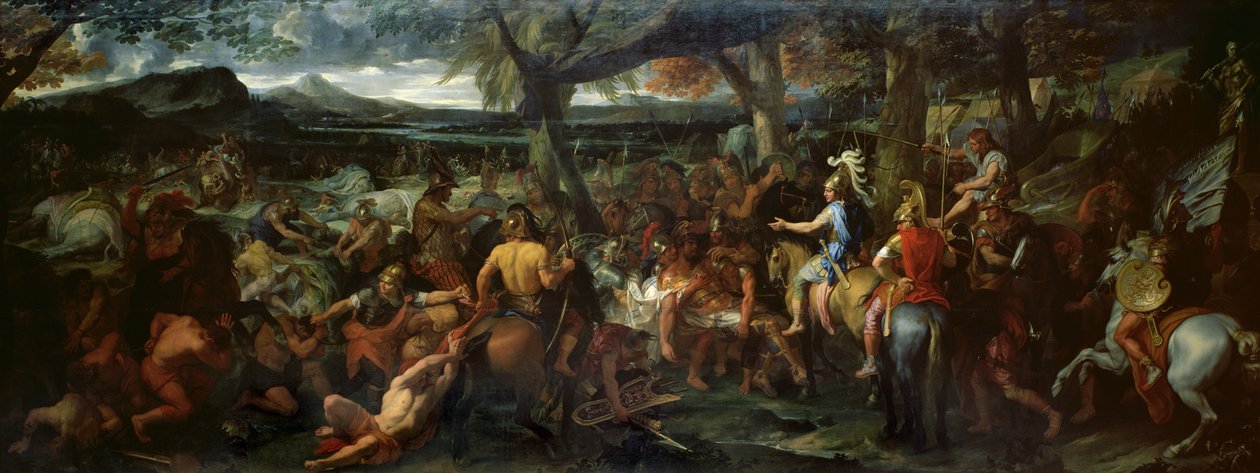 Alexander och Porus, vid slaget vid Hydaspes, ca 1673 (olja på duk) av Charles Le Brun