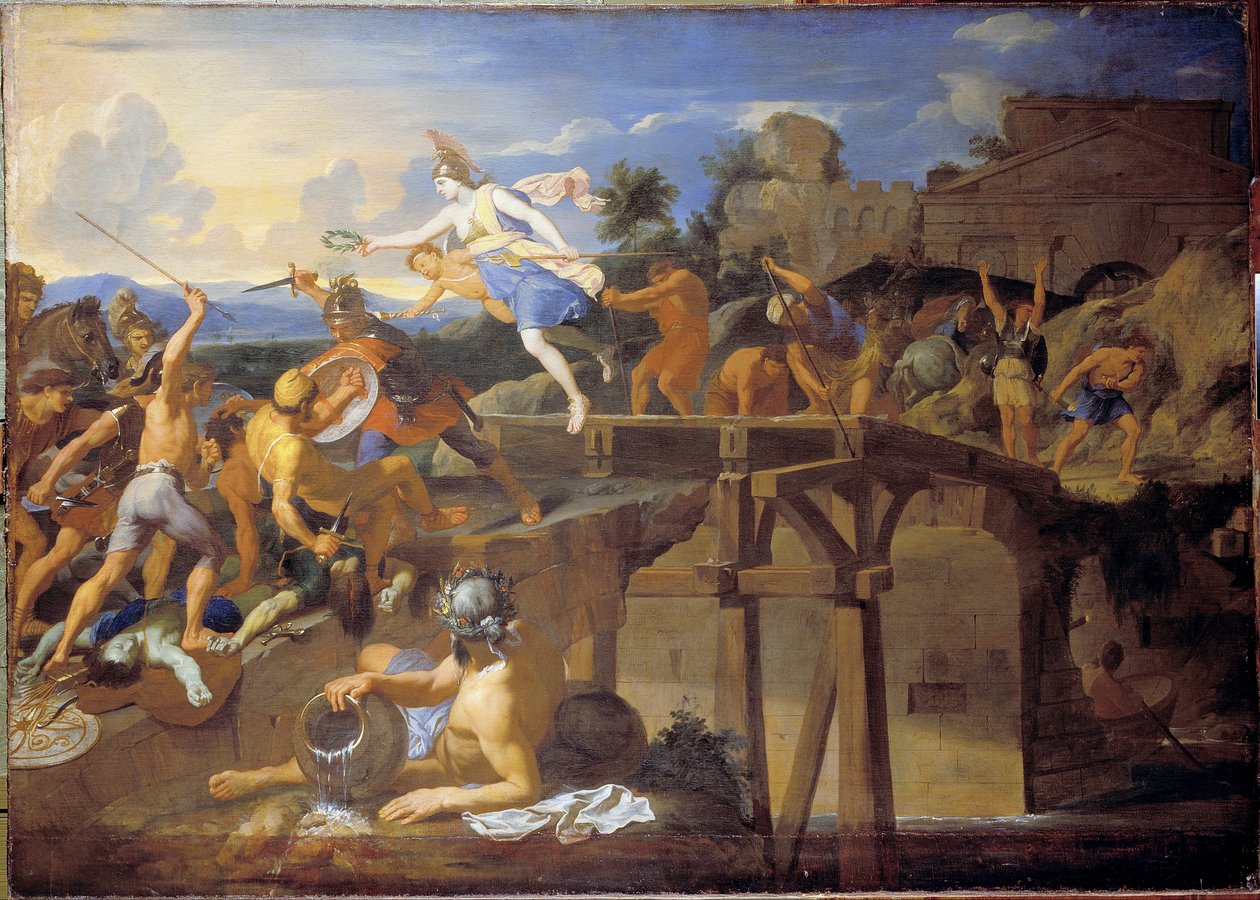 Horatius Cocles försvarar bron av Charles Le Brun