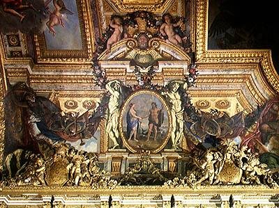 Meeting of the Two Seas, takmålning från Galerie des Glaces av Charles Le Brun
