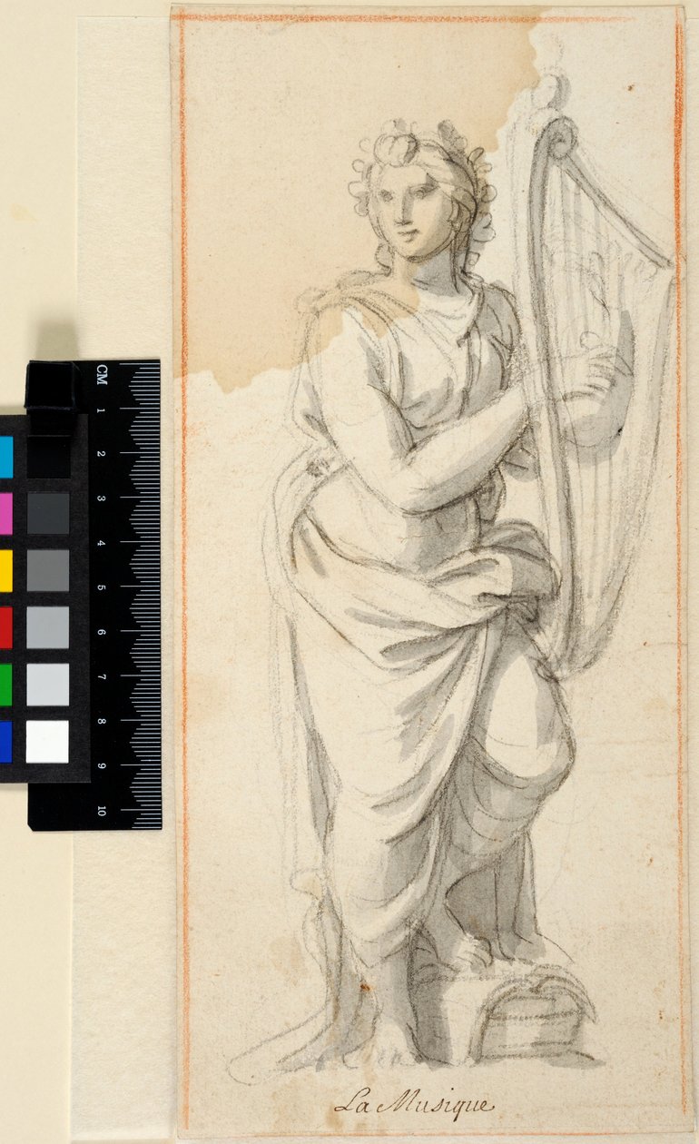 Musik. Utkast till en staty av Charles Le Brun