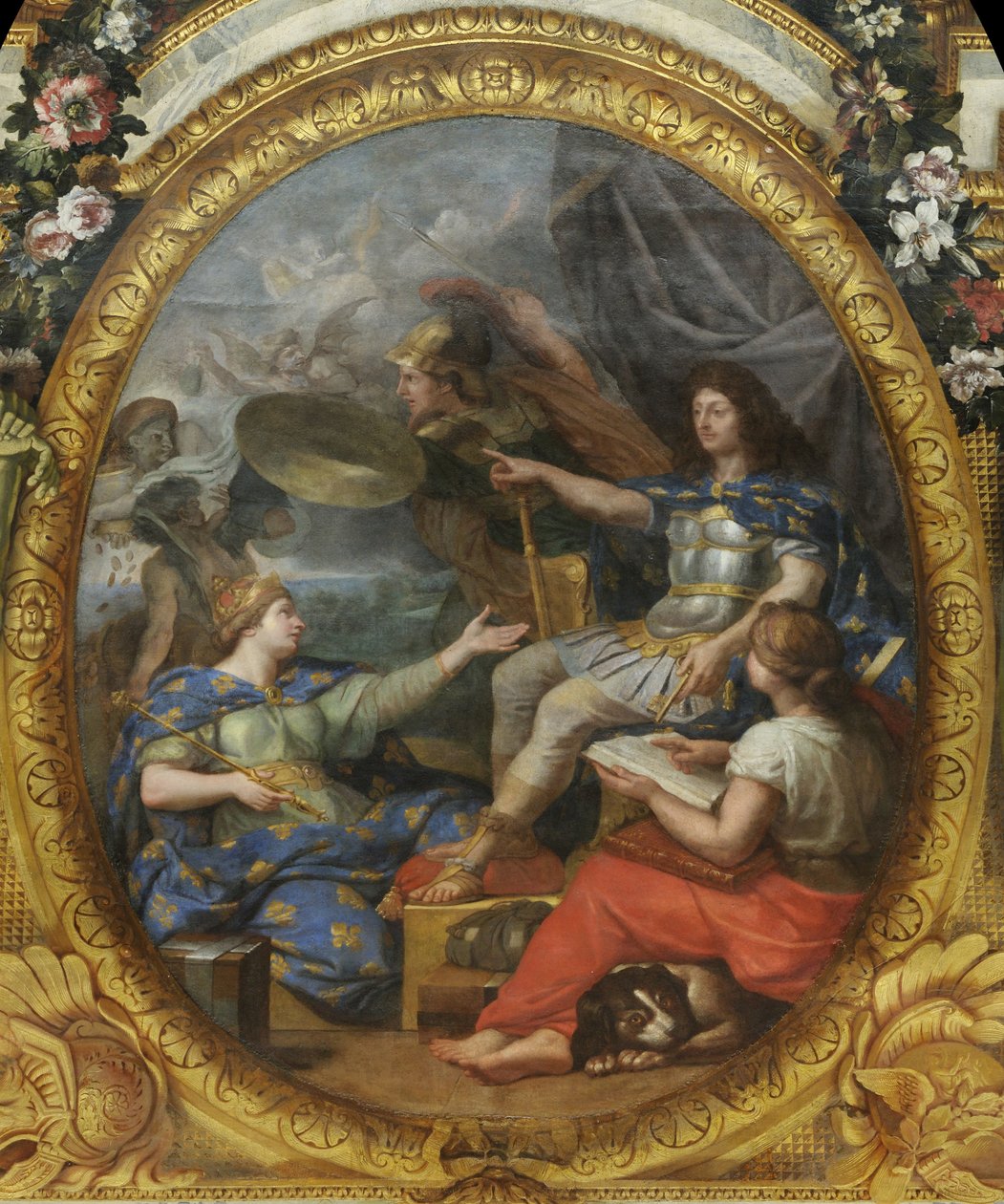 Ordningen återställd i kungadömets finanser, 1662, 1680-talet av Charles Le Brun