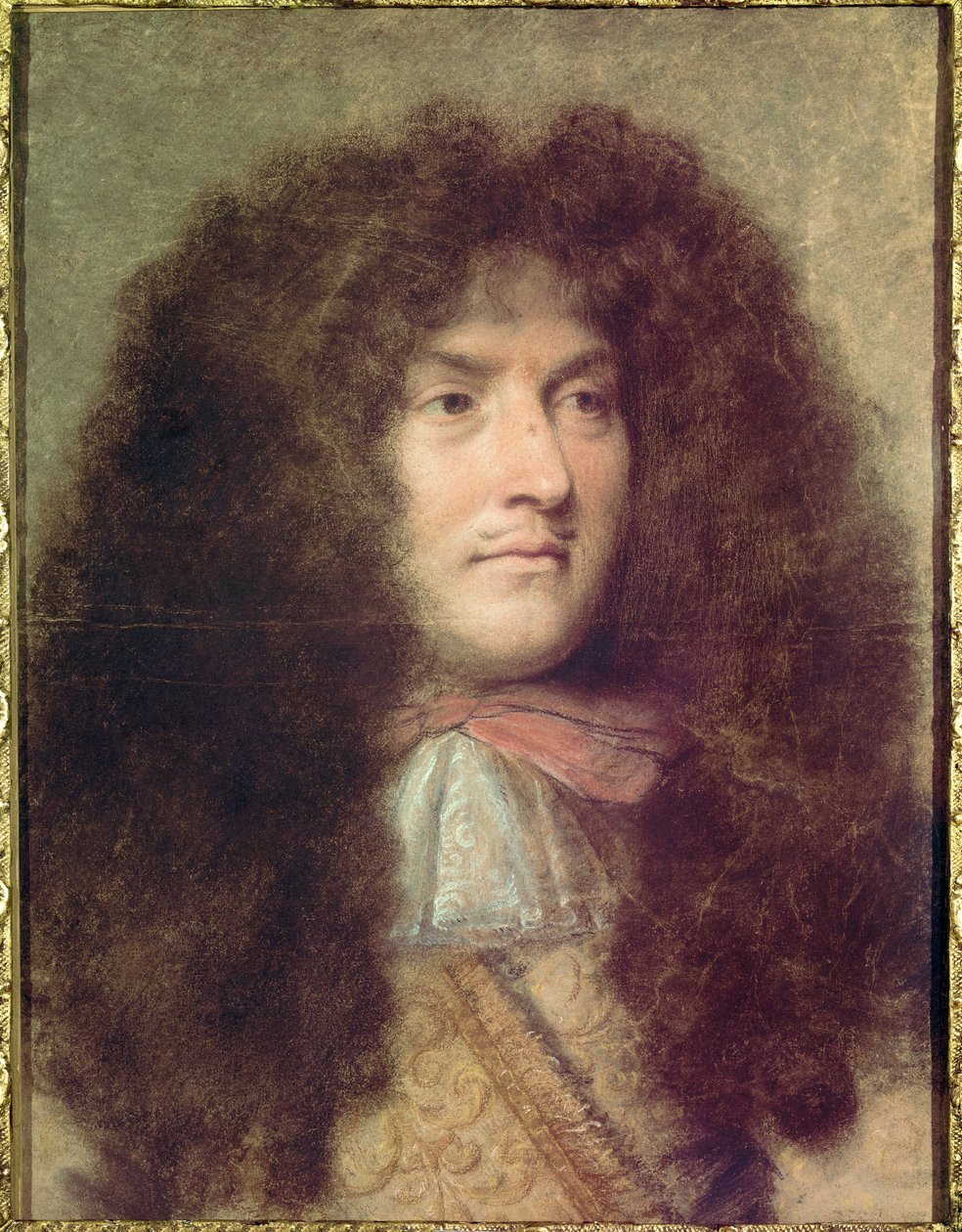 Porträtt av Ludvig XIV (1638 - 1715) ung. Konstverk av Charles Lebrun (Le Brun) (1619-1690) av Charles Le Brun