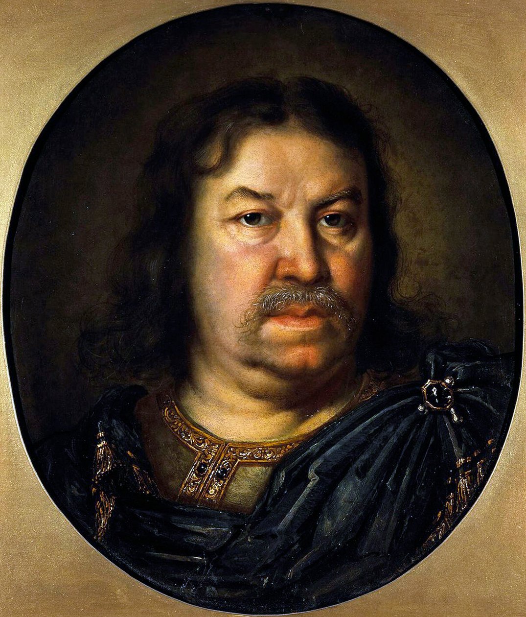 Porträtt av senator prins Yakov Fedorovich Dolgorukov, 1639-1720, 1687. av Charles Le Brun