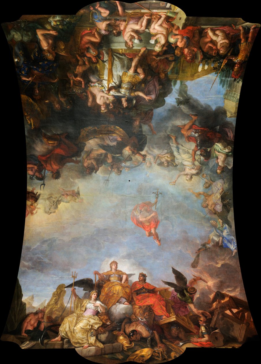 Kungen regerar ensam, 1661 av Charles Le Brun