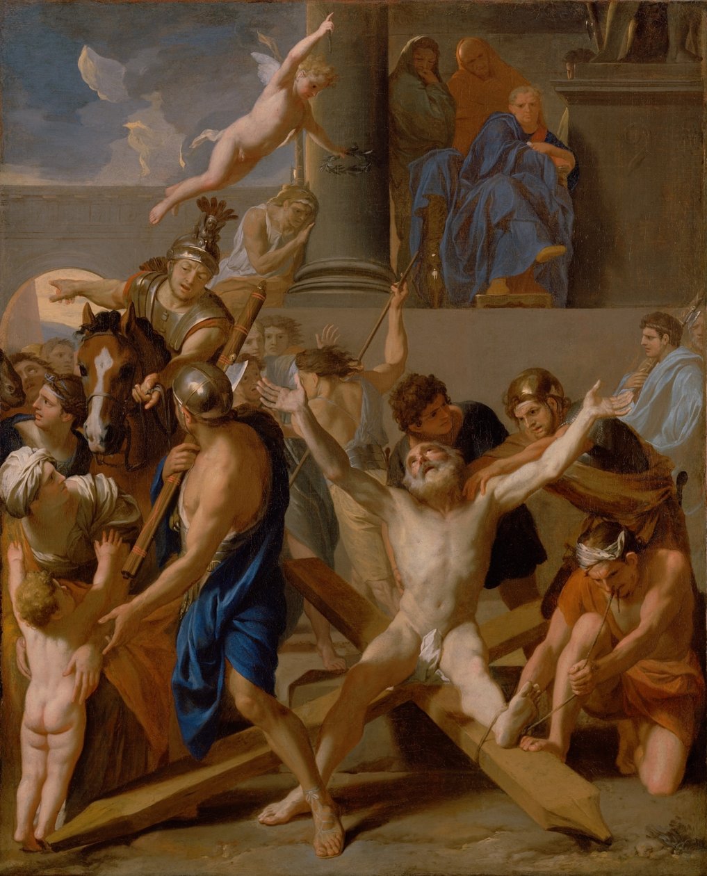 Sankt Andreas martyrskap av Charles Le Brun