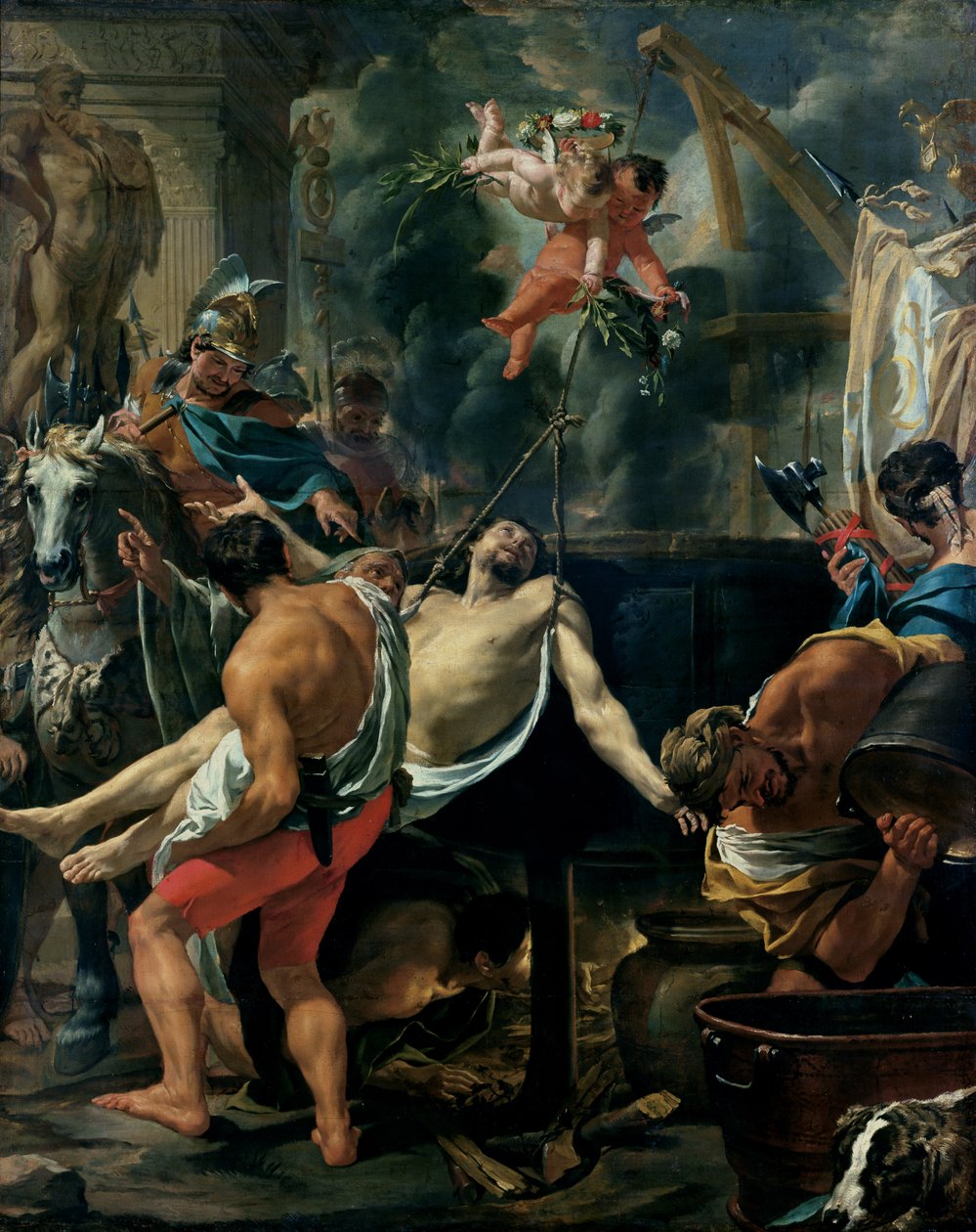 Johannes evangelistens martyrskap av Charles Le Brun