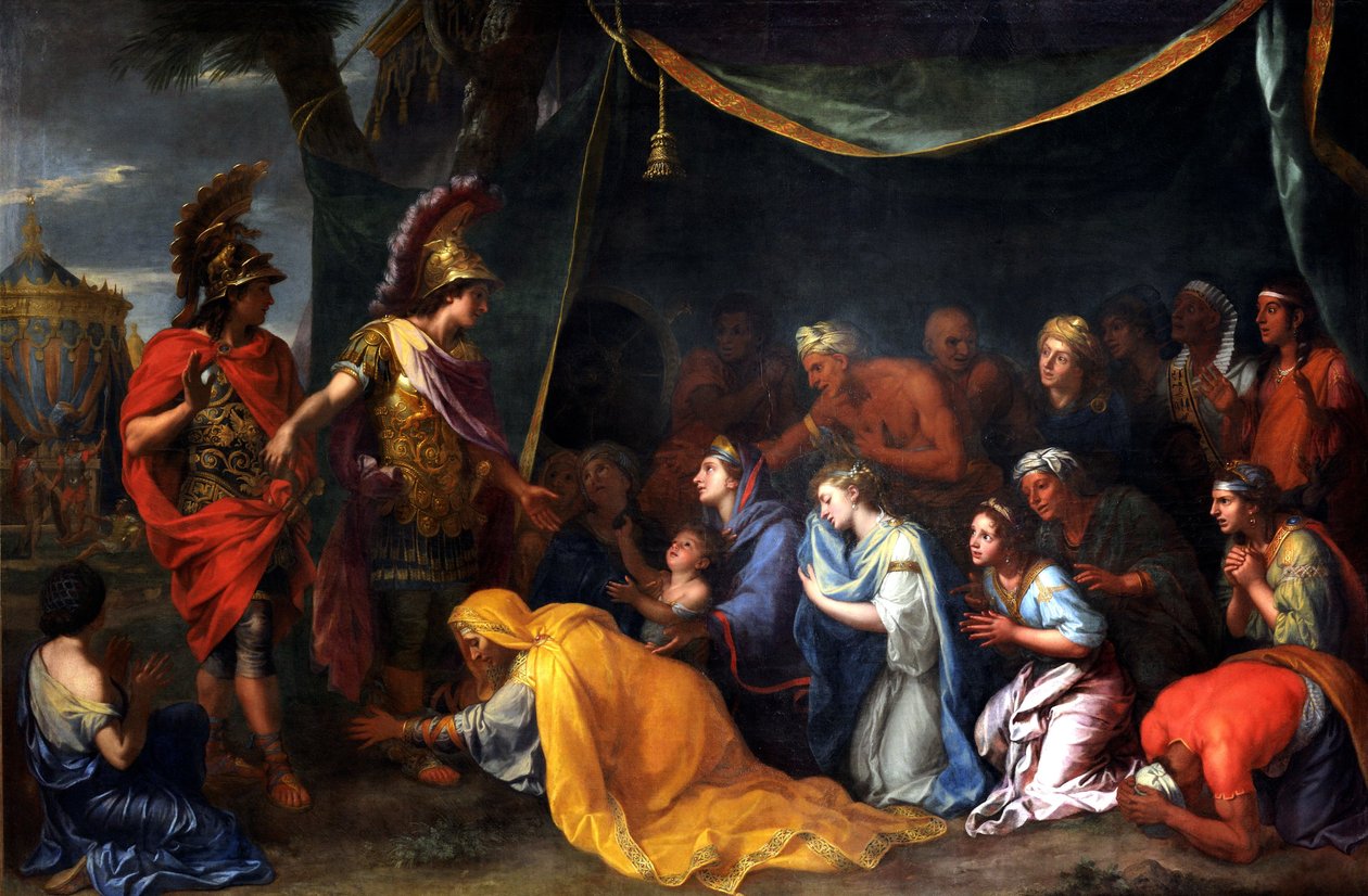 Drottningarna av Persien vid Alexanders fötter, även kallad Dareios tält, ca 1660 (olja på duk) av Charles Le Brun