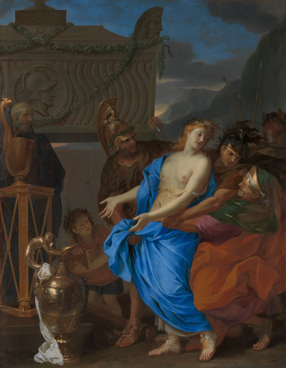 Offret av Polyxena, 1647. av Charles Le Brun