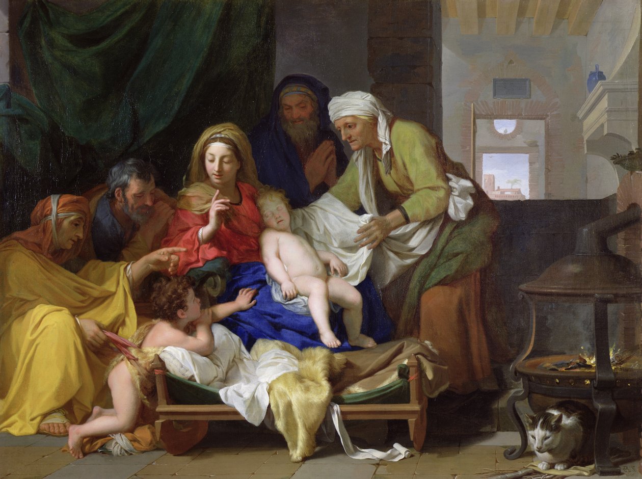 Jesu spädbarns sömn av Charles Le Brun