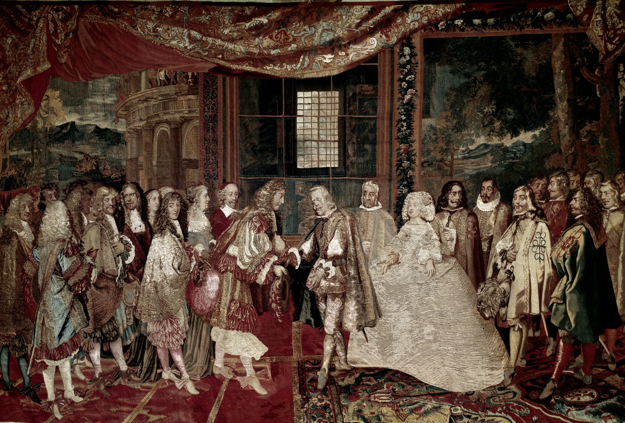 Trettioåriga kriget: "" Intervju med kungen av Frankrike Ludvig XIV av Charles Le Brun