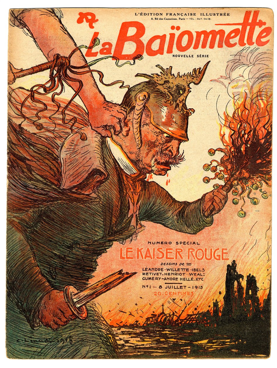 Omslag till "" La Baionnette"", Satirical en Colors av Charles Leandre