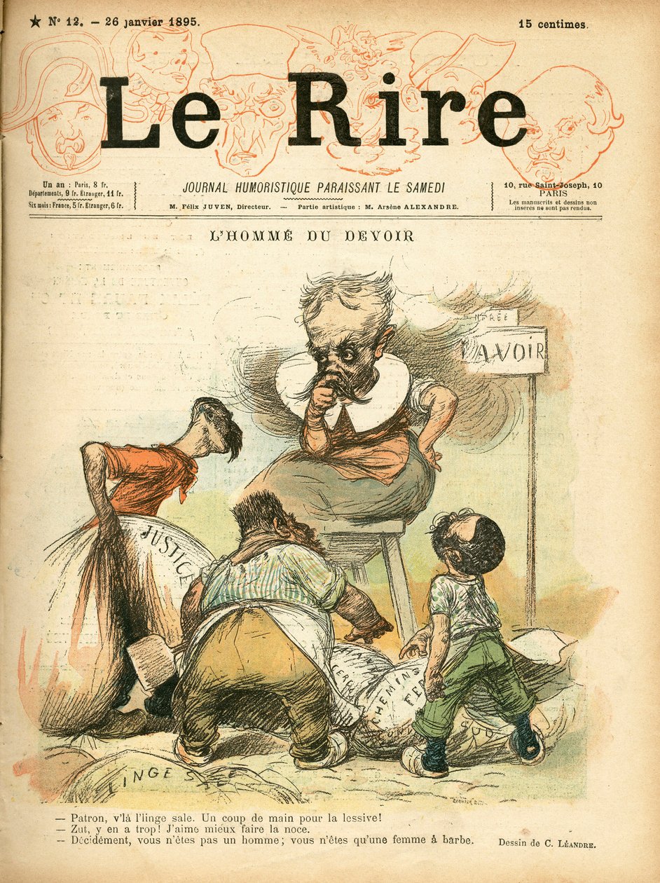 Omslag till ""Le Lire"", Satirical in Colors av Charles Leandre