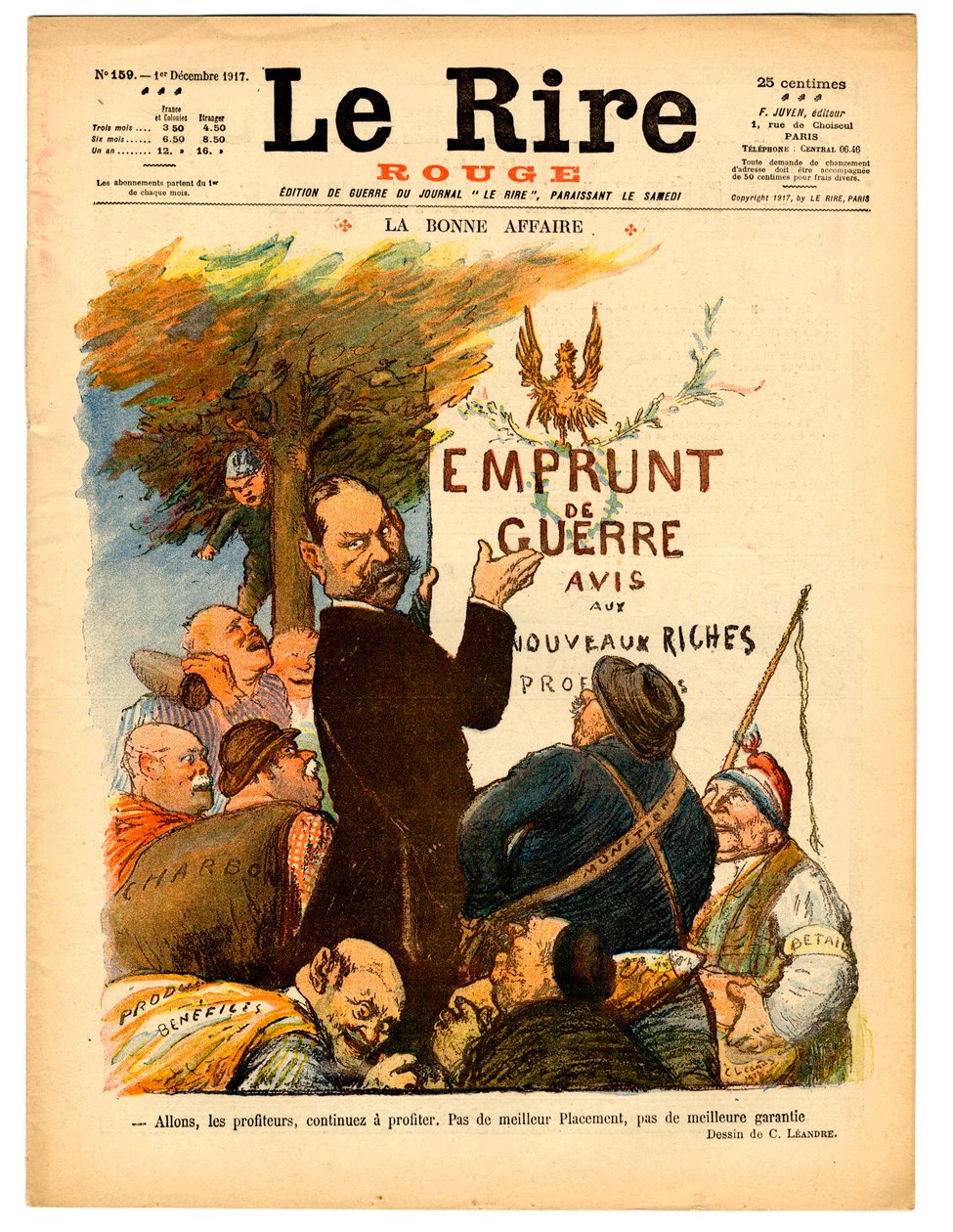 Omslag till ""The Red Read"", Satirical in Colors av Charles Leandre