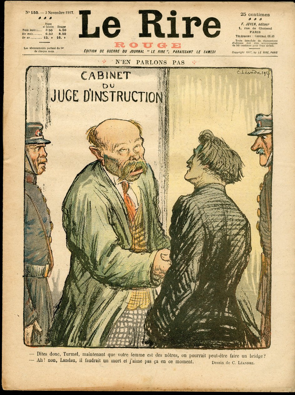 Omslag till "" Le Lire rouge", Satirical in Colors av Charles Leandre